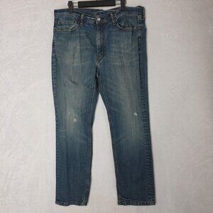 Levi's 541 Jeans Athletic Tapered Fit Mens 36x30 Stretch Denim Distressed *READ
